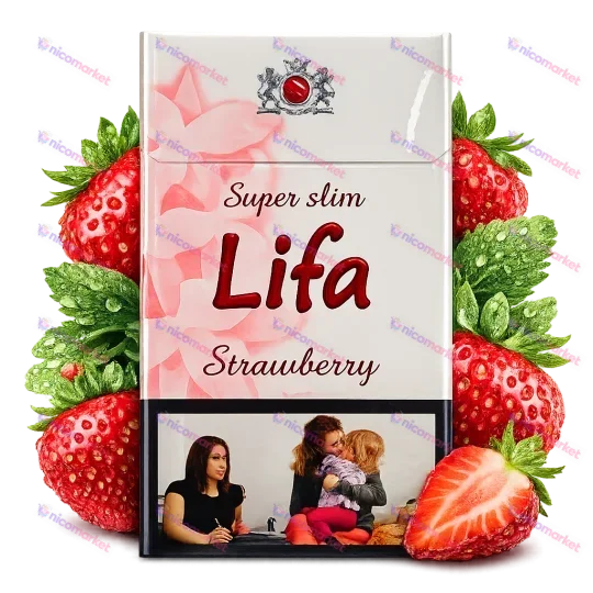 Lifa Super Slims Strawberry — полуничні супер слім