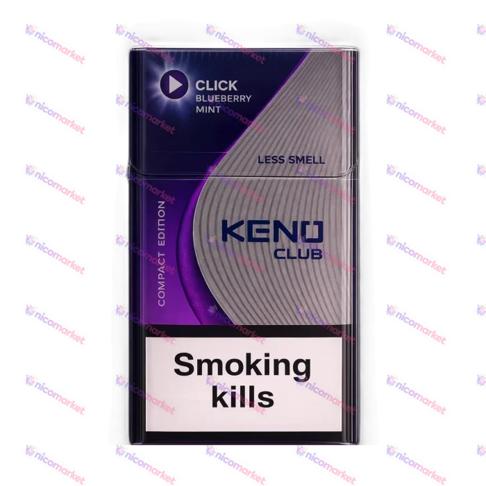 Сигарети Keno Club Compact Blueberry Mint Capsule (Чорниця М'ята) (20шт)